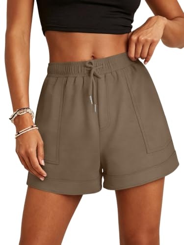 Angerella Women's High-Waist Drawstring Casual Shorts: $14.97 Angerella Women's High-Waist Drawstring Casual Shorts: $14.97