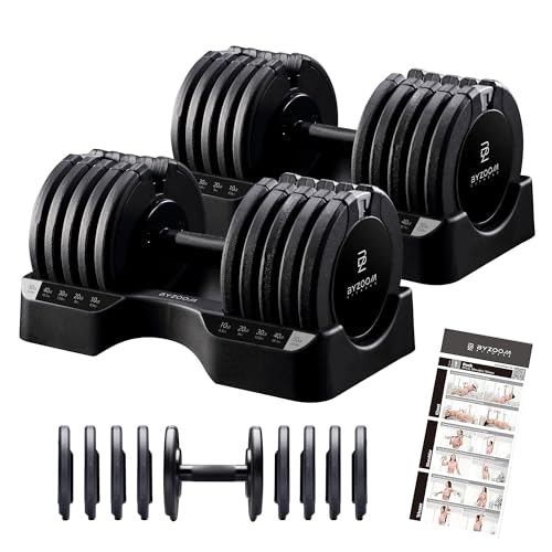 Byzoom Fitness Pure Series 50lb Adjustable Dumbbell 2-Pack: $288.99 Byzoom Fitness Pure Series 50lb Adjustable Dumbbell 2-Pack: $288.99