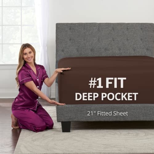Full Size Deep Pocket Fitted Sheet: $13