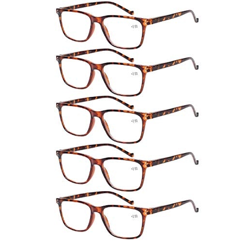 Joschoo 1.25x Reading Glasses 5-Pack: $11.01