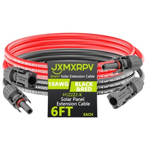 Jxmxrpv 6.6-Foot 10AWG Solar Extension Cable: $14.44 Jxmxrpv 6.6-Foot 10AWG Solar Extension Cable: $14.44