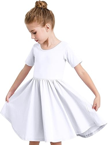 Stelle Girls Cotton Short Sleeve Twirl Skater Dress: $16.99 Stelle Girls Cotton Short Sleeve Twirl Skater Dress: $16.99