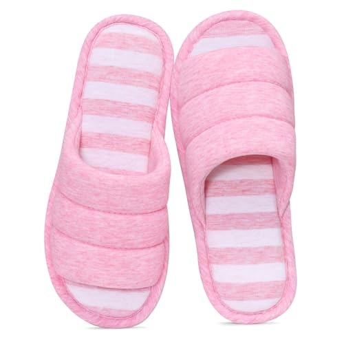 Shevalues Open Toe Memory Foam House Slippers: $17.09