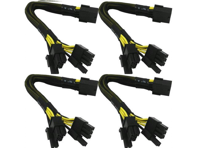 8-Pin Female to Dual 8-Pin Male PCIe GPU Extension Cable: $31.39 8-Pin Female to Dual 8-Pin Male PCIe GPU Extension Cable: $31.39