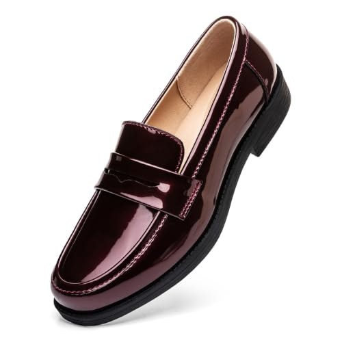 Freeberry Women's Leather Penny Loafers: $38.75