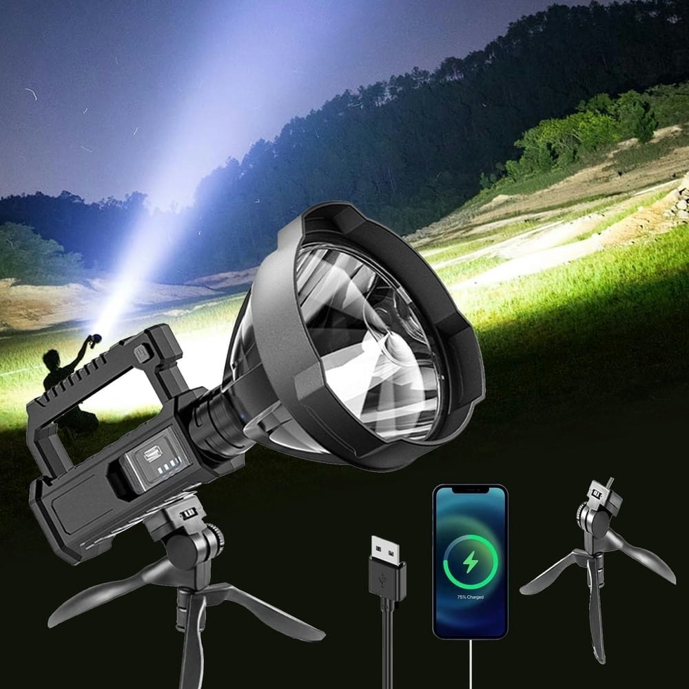 Tenozek 100,000-Lumen Rechargeable LED Flashlight: $26.99 Tenozek 100,000-Lumen Rechargeable LED Flashlight: $26.99