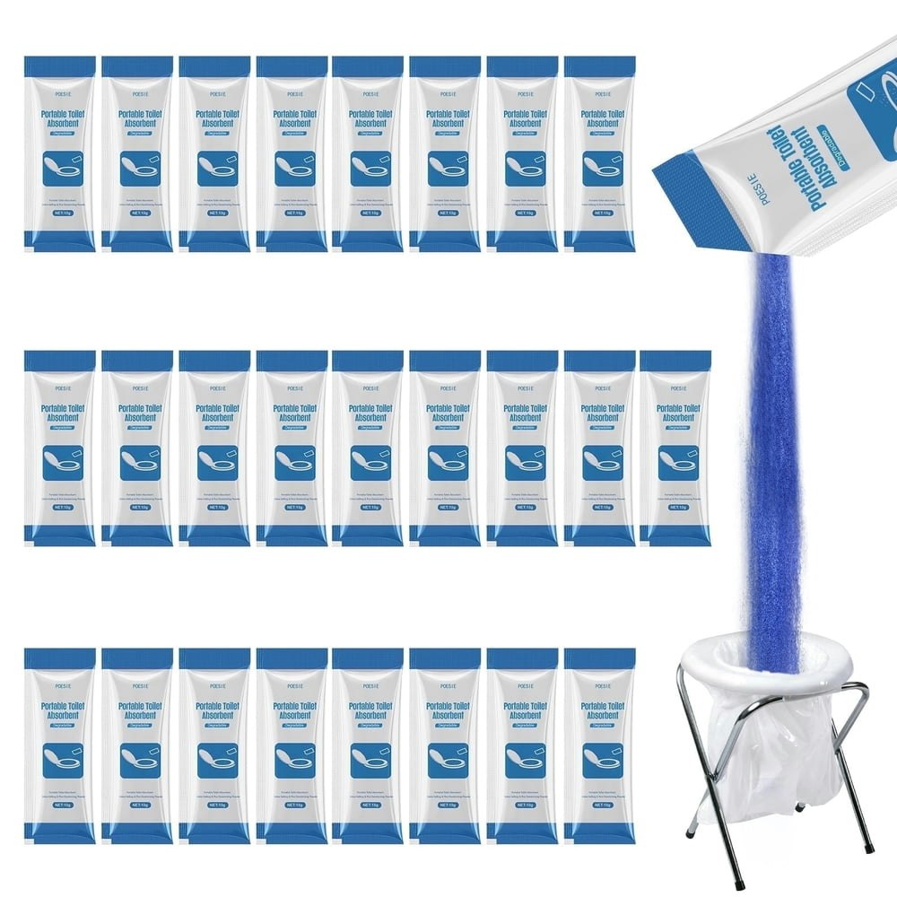 Poesie Portable Toilet Absorbent Urine Gel Powder 25-Pack: $12.09