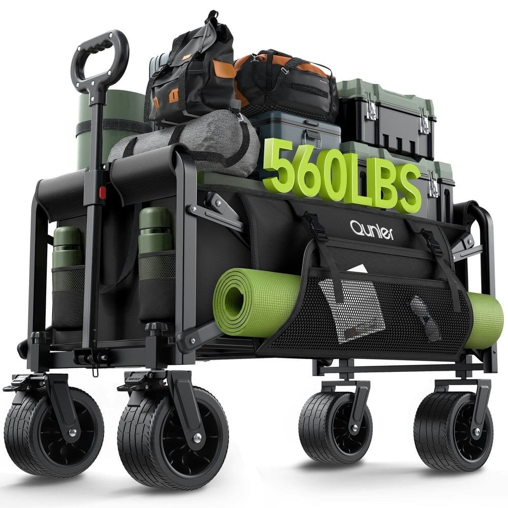 Qunler 560lb Large Collapsible Folding Utility Wagon: $78.96 Qunler 560lb Large Collapsible Folding Utility Wagon: $78.96