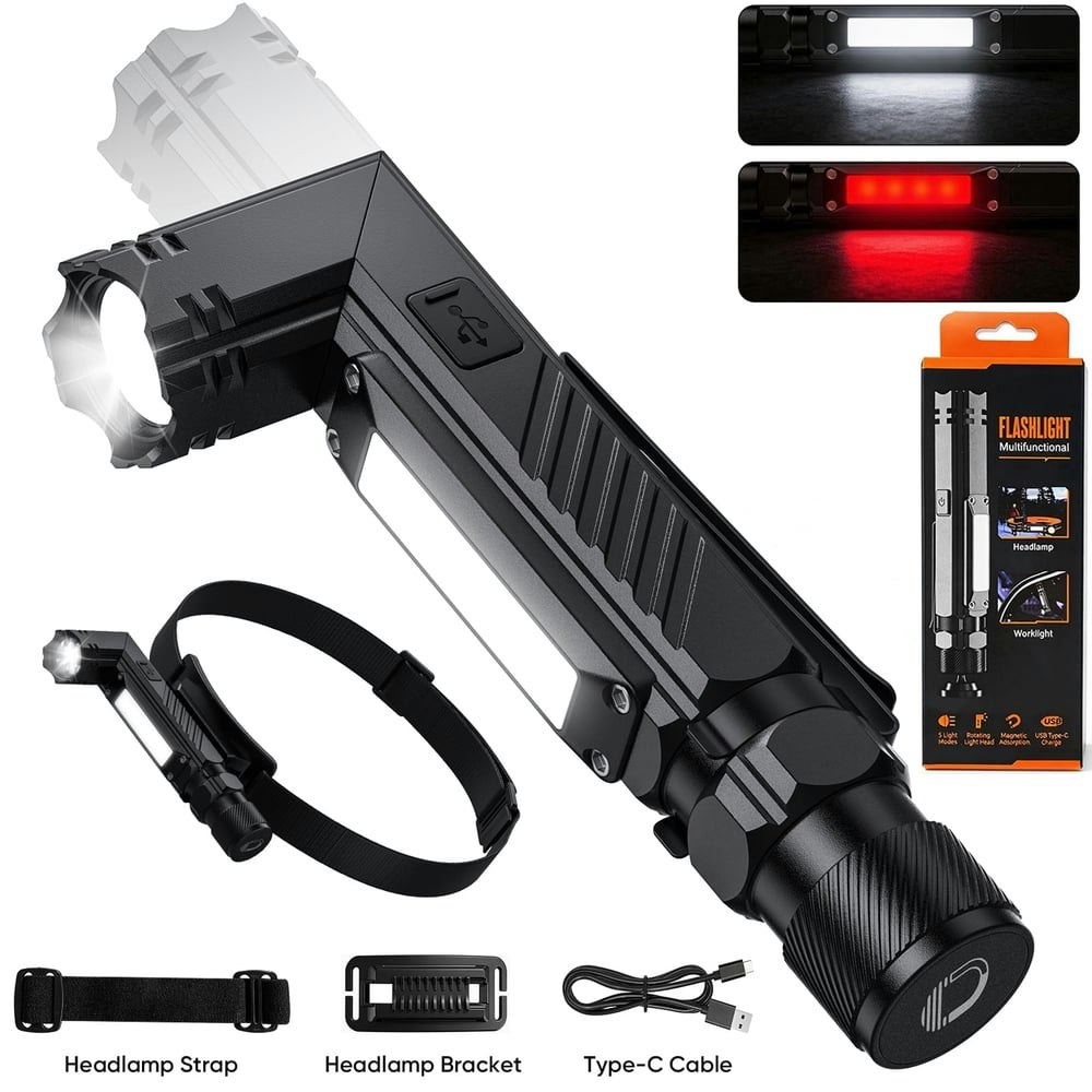 Rechargeable Magnetic LED Flashlight: $18.99 Rechargeable Magnetic LED Flashlight: $18.99