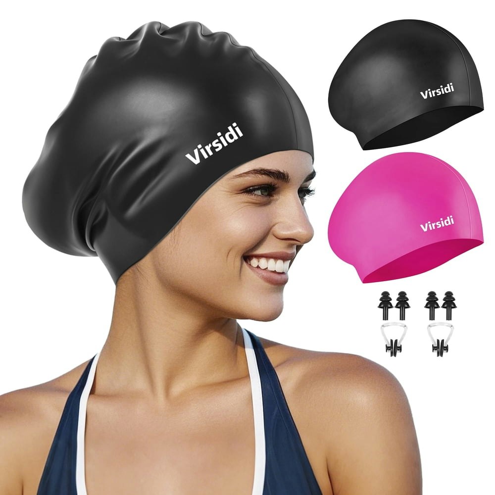 Virsidi Swim Cap 2-Pack: $11.89 Virsidi Swim Cap 2-Pack: $11.89