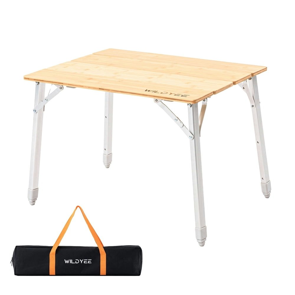 Wildyee Bamboo Folding Camping Table: $71.99 Wildyee Bamboo Folding Camping Table: $71.99
