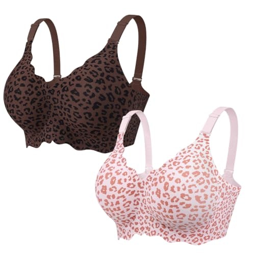 Oeak Women's Wireless Pushup Convertible Bra 2-Pack: $35.14