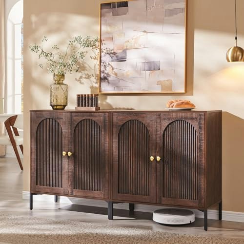 IFGET 62-Inch Arched Sideboard Buffet Cabinet: $212.49
