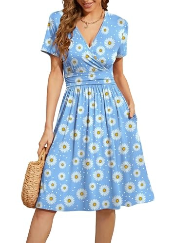 Weaczzy Women's Floral Flowy Pleated Dress: $14.97 Weaczzy Women's Floral Flowy Pleated Dress: $14.97