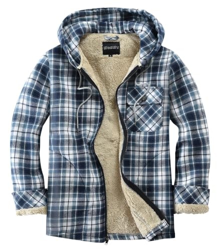 Elesuit Men's Zip-Front Fleece Flannel Hoodie Jacket: $31.44 Elesuit Men's Zip-Front Fleece Flannel Hoodie Jacket: $31.44