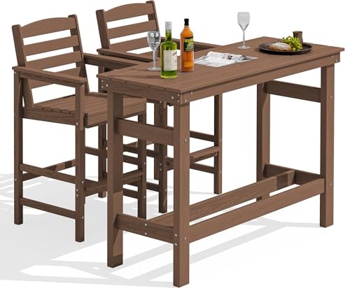 Serwall Outdoor Adirondack Bar Set: $365.49 Serwall Outdoor Adirondack Bar Set: $365.49