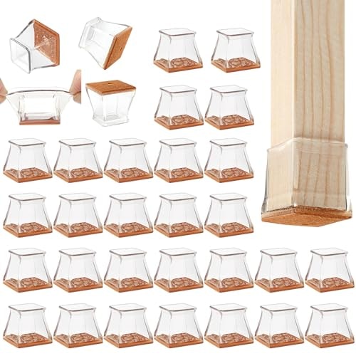 Chunzexi Square Chair Leg Floor Protectors 36-Pack: $18.99 Chunzexi Square Chair Leg Floor Protectors 36-Pack: $18.99