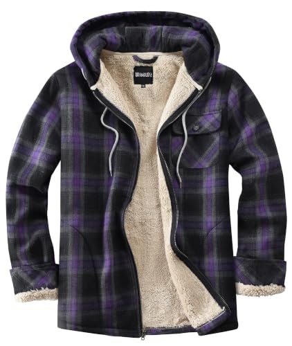 Elesuit Men's Plaid Flannel Fleece Zip Hoodie Jacket: $33.99 Elesuit Men's Plaid Flannel Fleece Zip Hoodie Jacket: $33.99