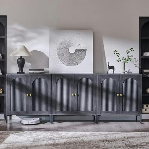 Ifget 92.63-inch Modern Arch Sideboard Buffet Cabinet: $280.49