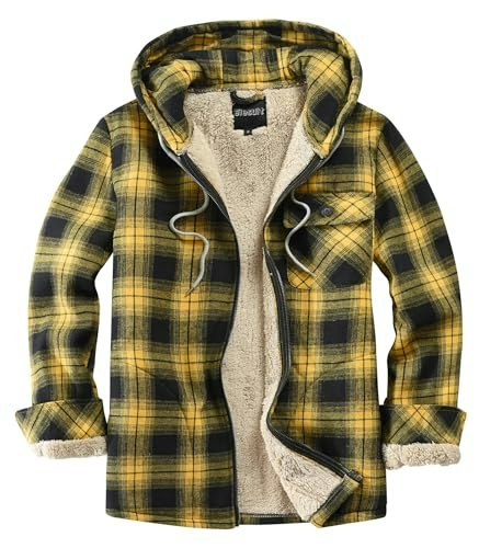 Elesuit Men's Cotton Flannel Hooded Jacket: $31.44
