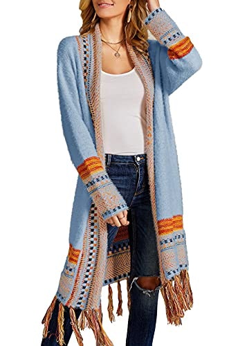 Ferbia Women's Aztec Tassel Fringe Cardigan Sweater: $36.08 Ferbia Women's Aztec Tassel Fringe Cardigan Sweater: $36.08