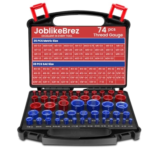 JoblikeBrez 74-Piece Nut and Bolt Thread Checker Set: $52.99 JoblikeBrez 74-Piece Nut and Bolt Thread Checker Set: $52.99