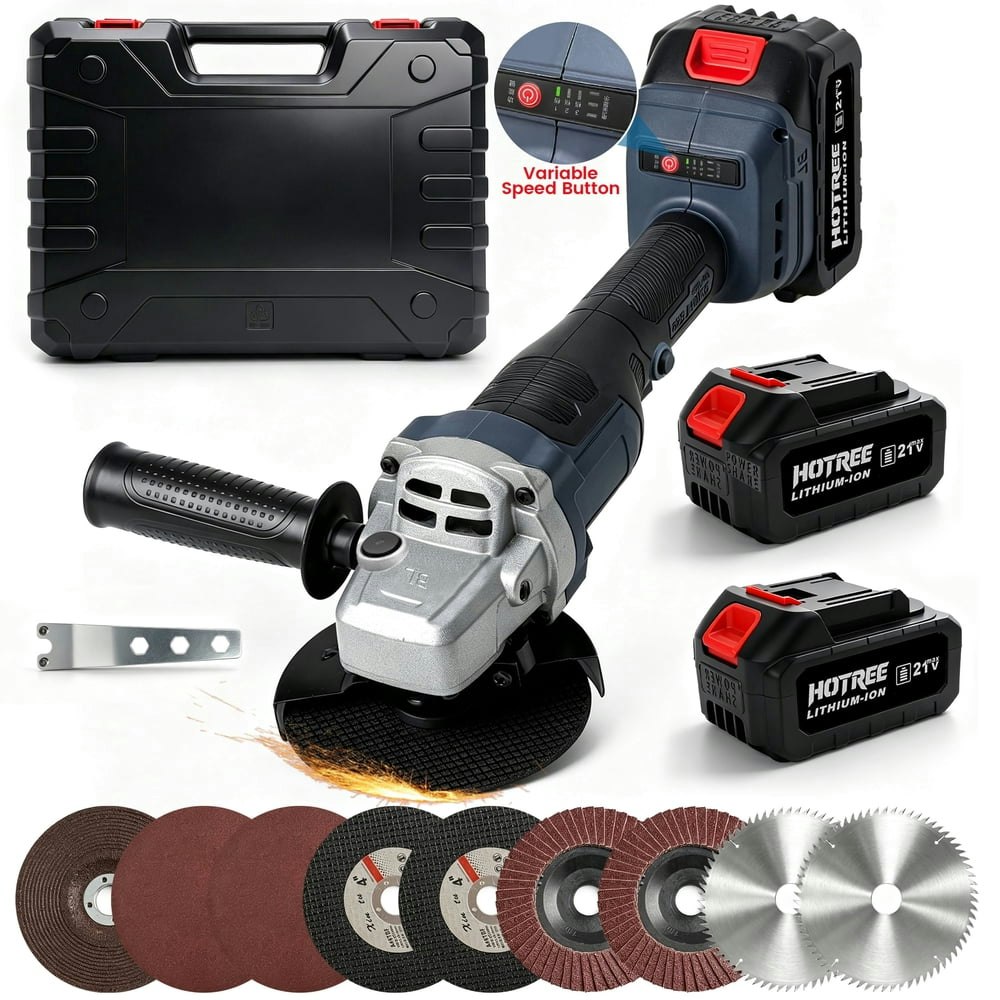 Hotree 21V Cordless Brushless 4-1/2 Inch Angle Grinder Kit: $44.99 Hotree 21V Cordless Brushless 4-1/2 Inch Angle Grinder Kit: $44.99