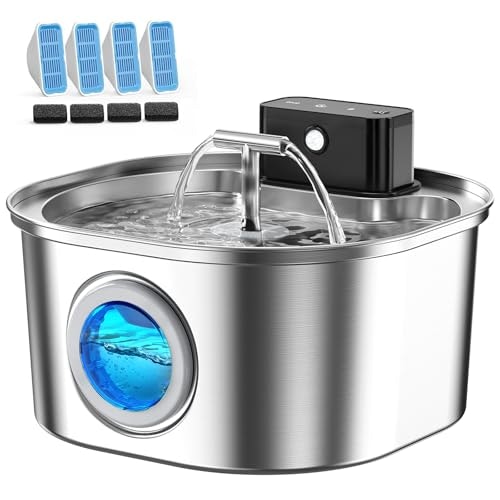 Voluas 3.2L Stainless Steel Wireless Cat Water Fountain: $49.97 Voluas 3.2L Stainless Steel Wireless Cat Water Fountain: $49.97
