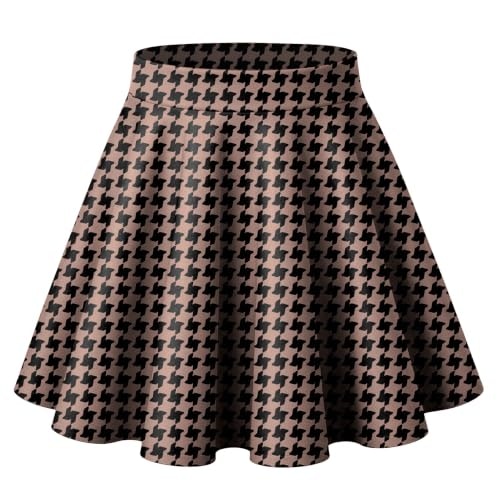 Hotouch Houndstooth A-Line Mini Skater Skirt: $14.98 Hotouch Houndstooth A-Line Mini Skater Skirt: $14.98