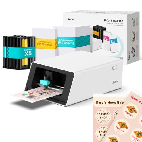 Liene PixCut S1 Inspire Kit Color Sticker Printer and Cutting Machine: $294.94