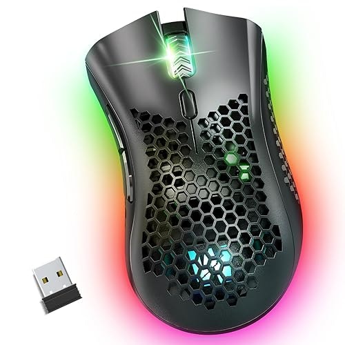 Wolflaws KM-1 RGB Wireless Honeycomb Gaming Mouse: $11.97 Wolflaws KM-1 RGB Wireless Honeycomb Gaming Mouse: $11.97