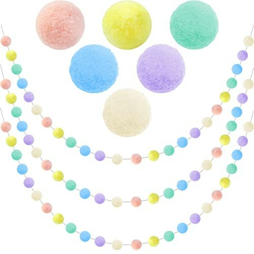 Pastel Pom Pom Garland 3-Pack: $8.49 Pastel Pom Pom Garland 3-Pack: $8.49