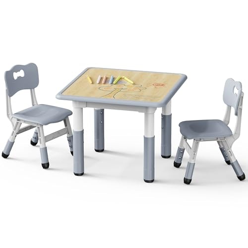 Brelley Height-Adjustable Toddler Table and 2 Chairs Set: $56.99 Brelley Height-Adjustable Toddler Table and 2 Chairs Set: $56.99