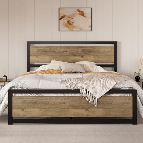 Sha Cerlin Heavy Duty King Size Bed Frame with Headboard: $169.99 Sha Cerlin Heavy Duty King Size Bed Frame with Headboard: $169.99