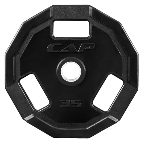 CAP 35lb 12-Sided Olympic 2-Inch Rubber Grip Plate: $59.99 CAP 35lb 12-Sided Olympic 2-Inch Rubber Grip Plate: $59.99