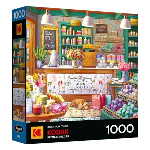 RoseArt Kodak Premium Soap & Candle Shop 1,000-Piece Jigsaw Puzzle: $9.05 RoseArt Kodak Premium Soap & Candle Shop 1,000-Piece Jigsaw Puzzle: $9.05