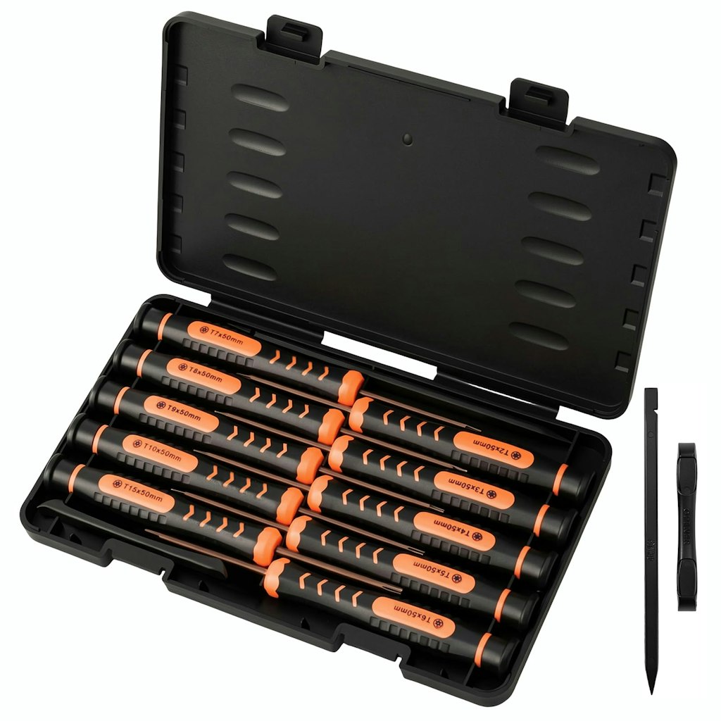 10-Piece T2-T15 Torx Screwdriver Set w/ Case: $9.99