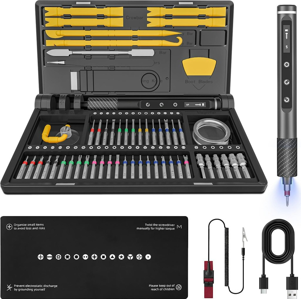71-in-1 Cordless Electric Screwdriver Repair Tool Set: $24