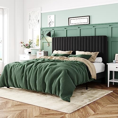 Allewie Queen Velvet Upholstered Platform Bed Frame: $119.99 Allewie Queen Velvet Upholstered Platform Bed Frame: $119.99