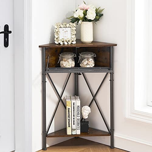 Vecelo 3-Tier Corner Storage Cabinet: $39.99 Vecelo 3-Tier Corner Storage Cabinet: $39.99