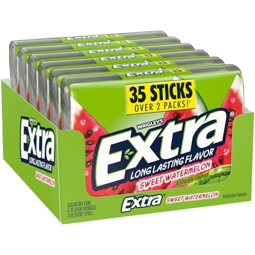 Extra Sweet Watermelon Sugarfree Chewing Gum 35-Count 6-Pack: $16.92 Extra Sweet Watermelon Sugarfree Chewing Gum 35-Count 6-Pack: $16.92