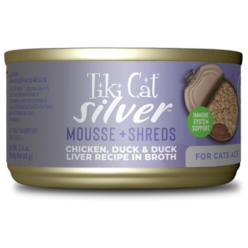 Tiki Cat Silver Chicken and Duck Wet Cat Food 12-Pack: $17.69 Tiki Cat Silver Chicken and Duck Wet Cat Food 12-Pack: $17.69