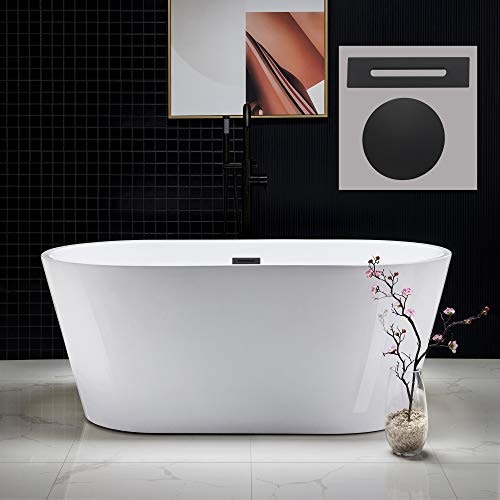 Woodbridge 59-inch Freestanding Acrylic Soaking Bathtub: $729 Woodbridge 59-inch Freestanding Acrylic Soaking Bathtub: $729