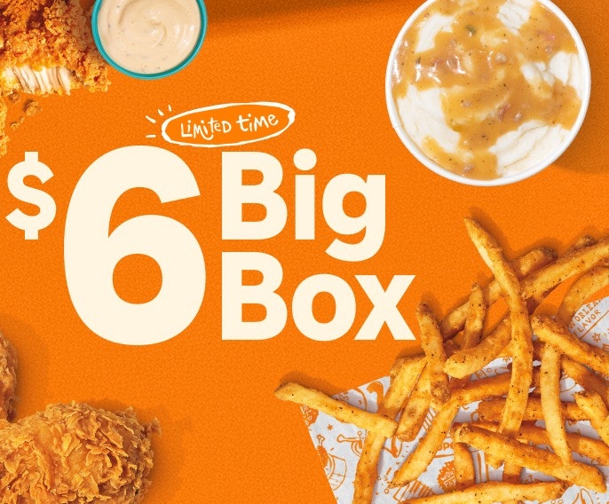 Popeyes Big Box: $6