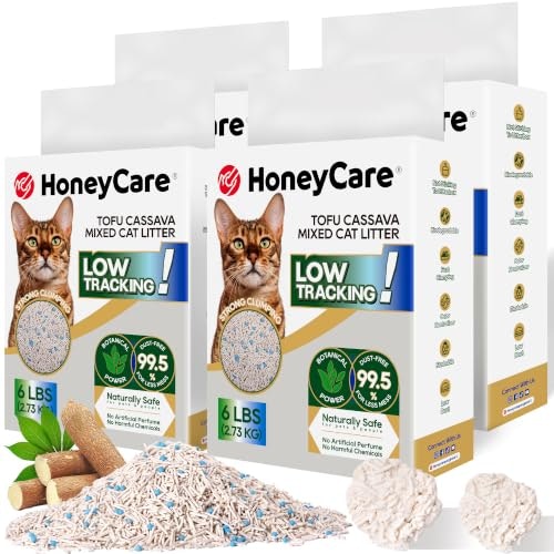 HoneyCare Cassava Tofu Mixed Cat Litter 24lb 4-Pack: $35.99 HoneyCare Cassava Tofu Mixed Cat Litter 24lb 4-Pack: $35.99