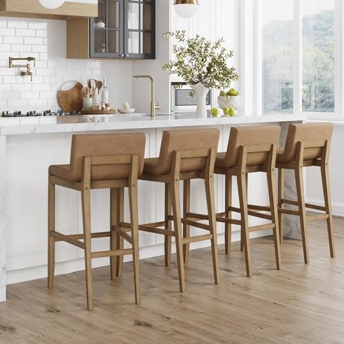Nathan James Gracie Upholstered Bar Stool 4-Pack: $668.94
