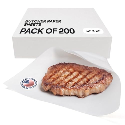 12" x 12" White Butcher Paper Sheets 200-Pack: $23.58 12" x 12" White Butcher Paper Sheets 200-Pack: $23.58