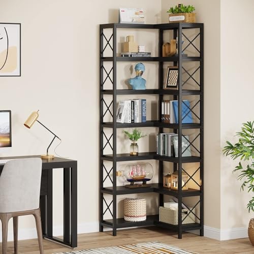Little Tree 79-Inch 7-Tier Corner Bookshelf: $129.99 Little Tree 79-Inch 7-Tier Corner Bookshelf: $129.99