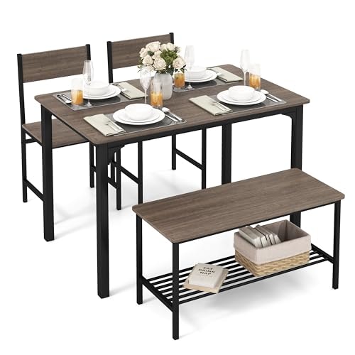 Tangkula 3-Piece Dining Table Set: $111 Tangkula 3-Piece Dining Table Set: $111