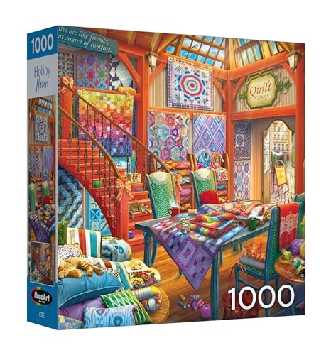 RoseArt Hobby Haven Quilt Shop 1000-Piece Jigsaw Puzzle: $7.66 RoseArt Hobby Haven Quilt Shop 1000-Piece Jigsaw Puzzle: $7.66